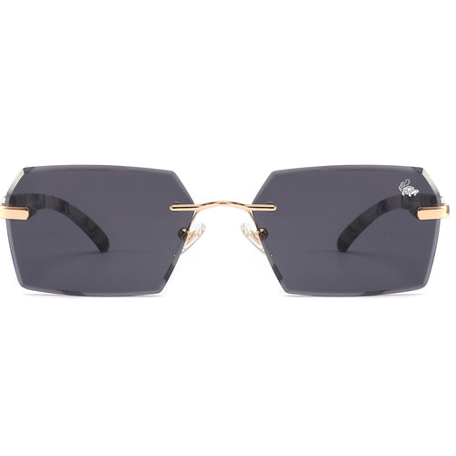 Kennedy White Marble Gold | Black