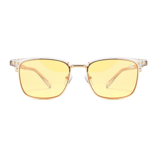 Clubmaster Transparent | Yellow Anti Blue