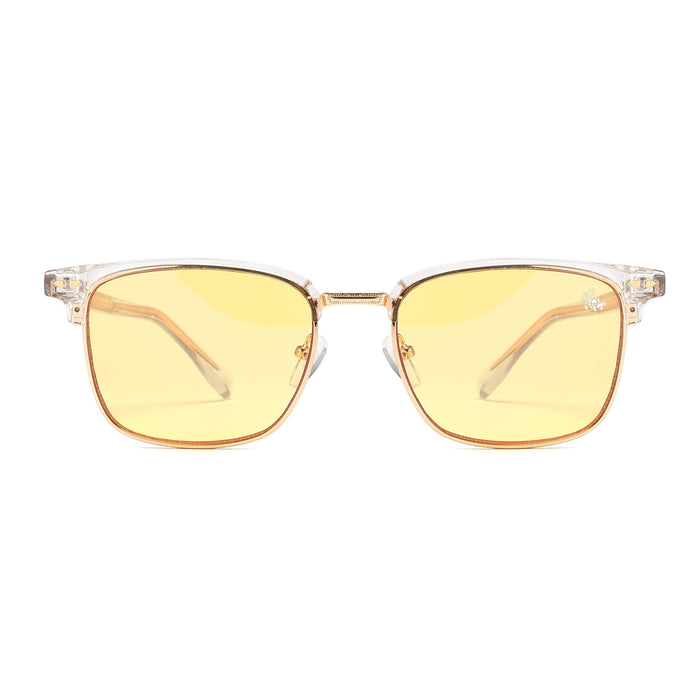 Clubmaster Transparent | Yellow Anti Blue