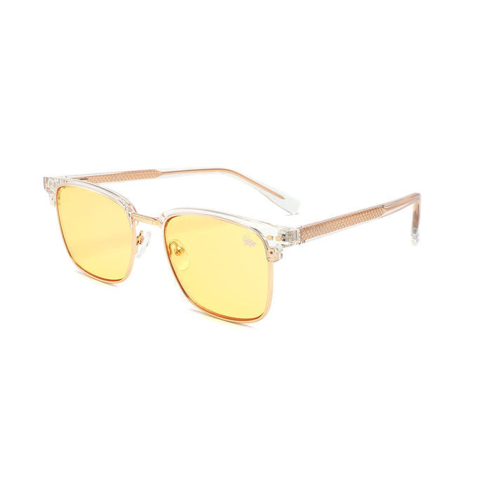 Clubmaster Transparent | Yellow Anti Blue